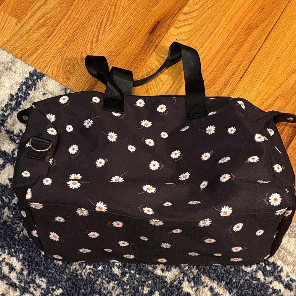 Alice + Olivia Black Floral Travel Bag